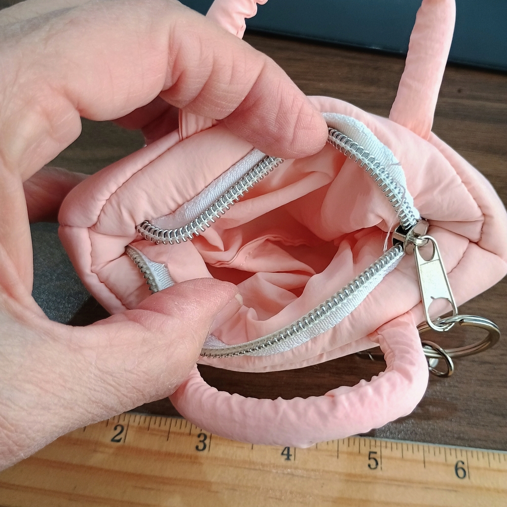 Pink Quilted Key & Card Holder - Picture 3 of 3